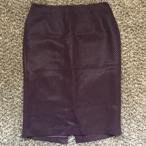 Worthington Burgundy Pencil Skirt